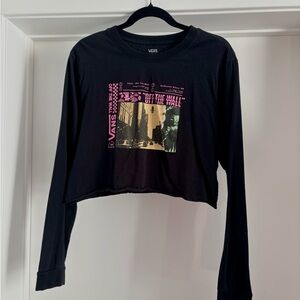 Vans Black Long Sleeve Graphic Tee